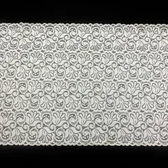 Кружево эластичное белое 30 см, Китай