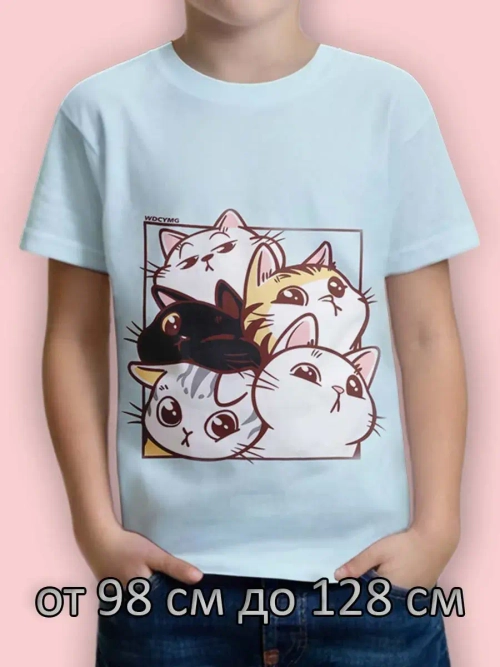 Футболка для садика и школы.девочка.1шт.