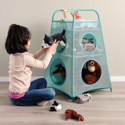 IKEA TIGERFINK  (ИКЕА ТИГЕРФИНК)  -  Полки с разделителями, бирюзовый