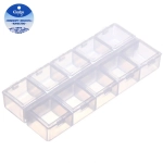 Органайзер для хранения мелочей, 10 ячеек «ИДЕЯДОМА», прозрачный, 13,5*6*2см (наклейка Селфи, пакет с подвесом)✦