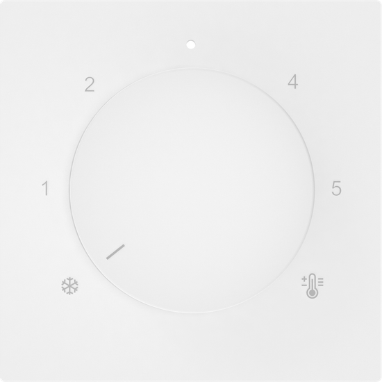 Накладка для регулятора тёплого пола DB23100,  матовый белый,  серия A07