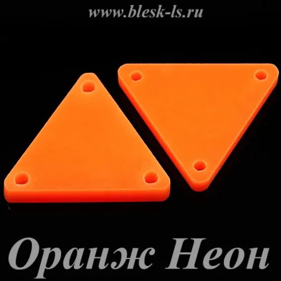 Пришивное акриловое зеркало #12, Оранж Неон #12