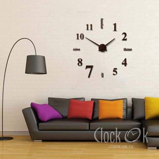 Настенные 3D часы Hi Style