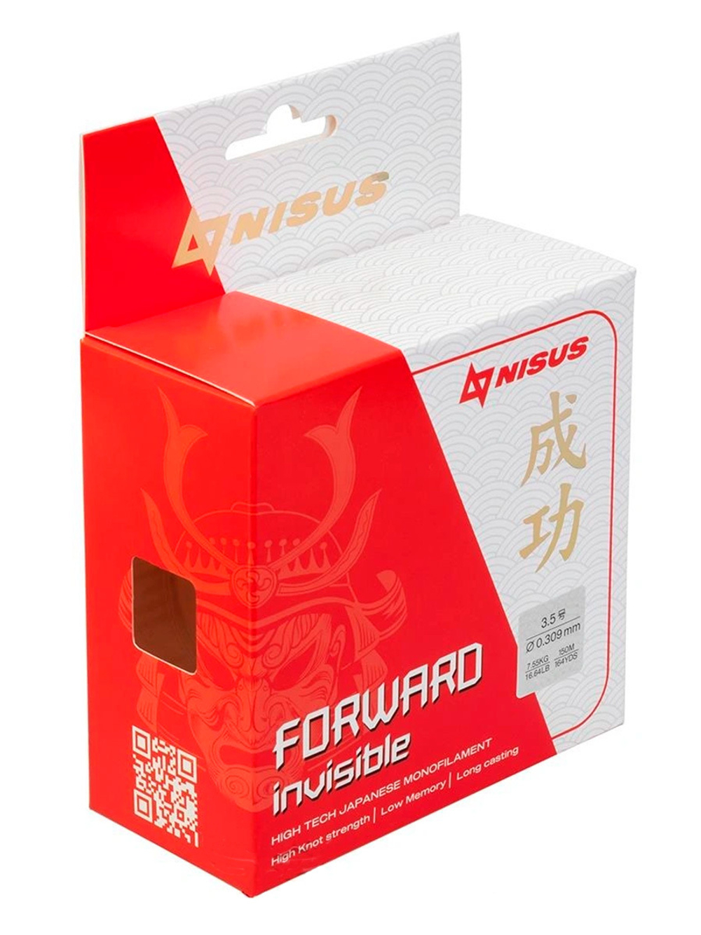 Леска для рыбалки Nisus FORWARD Invisible Nylon Transparent 0,286mm/300m (N-FI-0286-300)