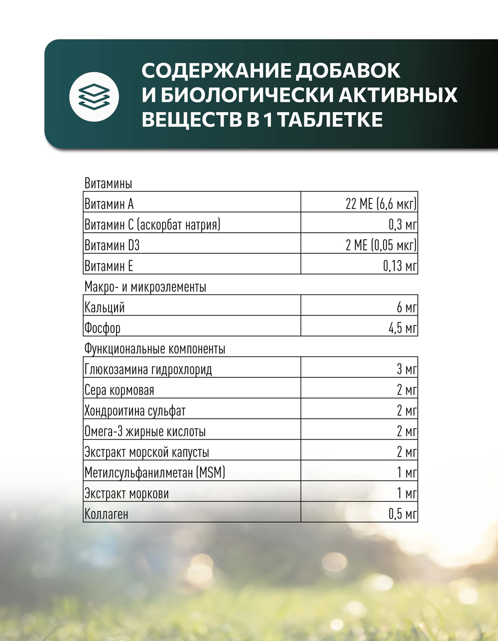 Vita+ мультивитаминное лакомство для собак Здоровые суставы, 90 таблеток