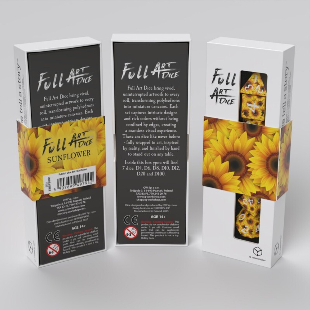 Full Art Dice Set: Sunflower