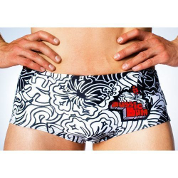 Мужские плавки хипсы белые с рисунком Aussiebum Men's Hip Swimwear