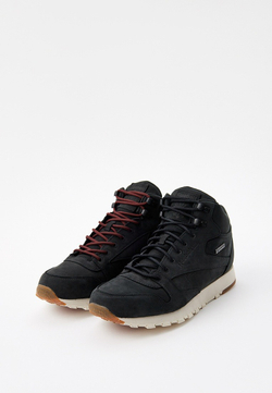 Кроссовки мужские REEBOK CL LTHR MID GTX-THI BLACK/PAPERWHITE-GUM