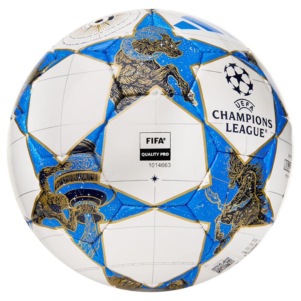 Мяч футзал. ADIDAS UCL Pro Sala JP1546, р.4, FIFA Quality Pro, 32п, ПУ, руч.сш, бело-синий