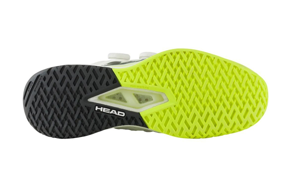 Мужские кроссовки теннисные Head Endure BOA Pro - white/yellow