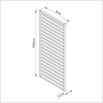 Панель для стен деревянная Эпларо, графит