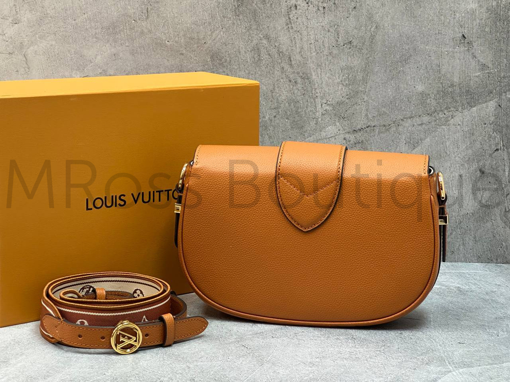 Коричневая сумка LV Pont 9 Soft PM Louis Vuitton премиум класса