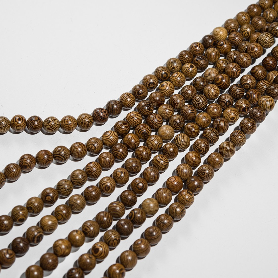 Бусины из дерева венге, шар, 6,3мм