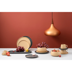 Набор чашек с блюдцами 2шт 120мл Tkano Essential бежевый