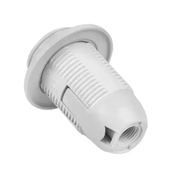 Патрон для лампочки пластиковый с кольцом, цоколь Е14, 3 штуки, термостойкий пластик