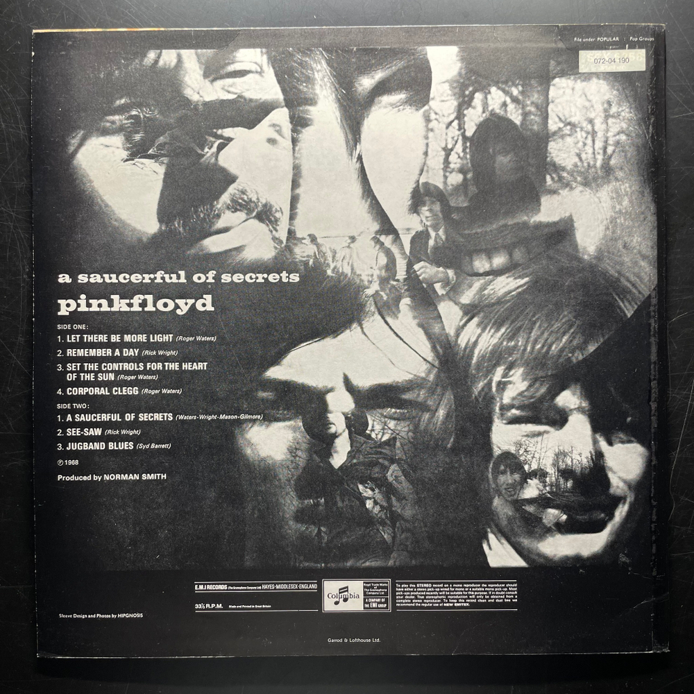 Pink Floyd ‎– A Saucerful Of Secrets (Англия 1973г.)