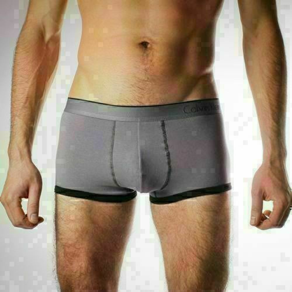 Мужские трусы боксеры серые Calvin Klein Boxer Grey
