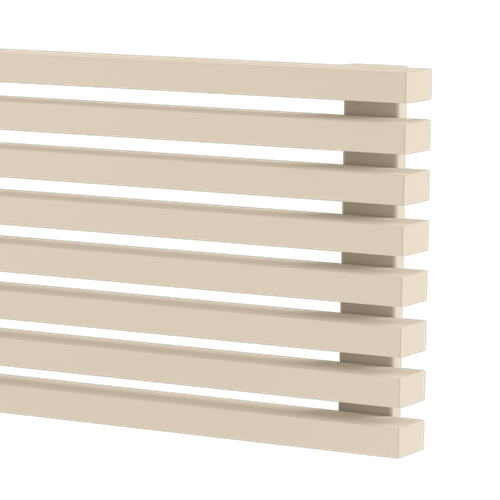 Радиатор WARMMET водяной настенный горизонтальный Luxe 60H (W) БЕЖЕВЫЙ RAL1015