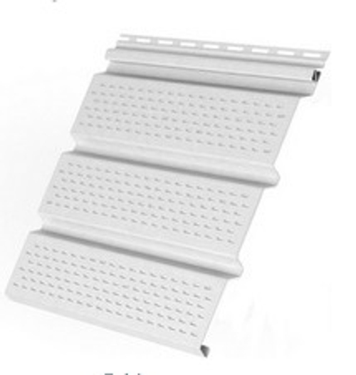 Планка "Софит" с полной перфорац.0,305*3,05 м Белый