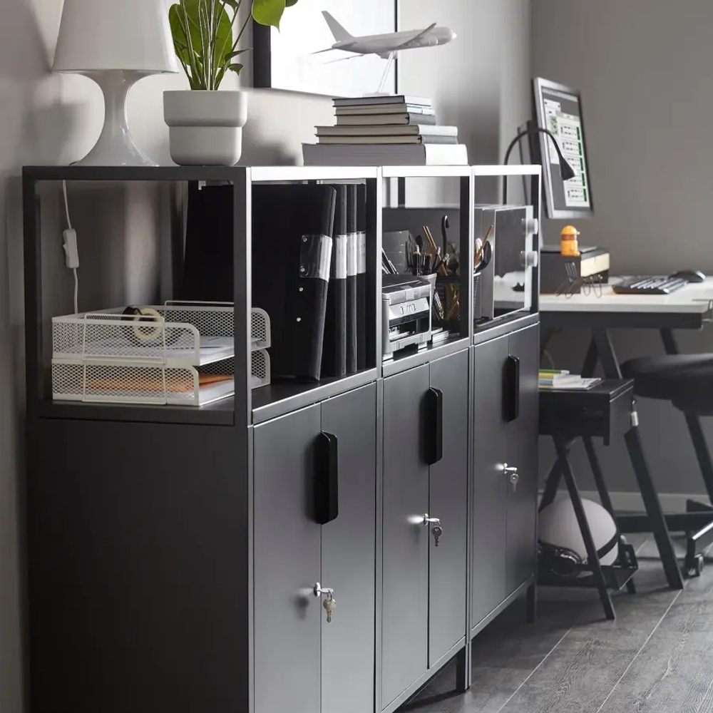 Шкаф - TROTTEN IKEA/ ТРОТТЕН ИКЕА,  110х70 см, черный