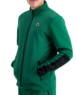 Куртка теннисная Le Coq Sportif TECH Full Zip Sweat N°1 SS23 - vert fonc_ camuset