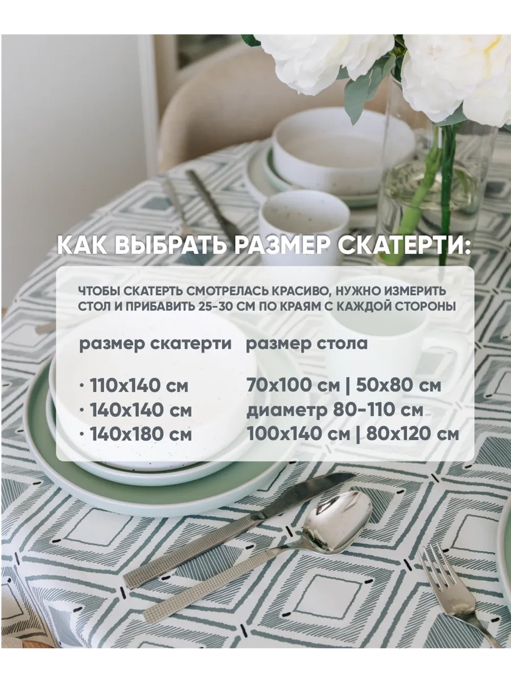 Клеенка на стол 100x140 на кухню
