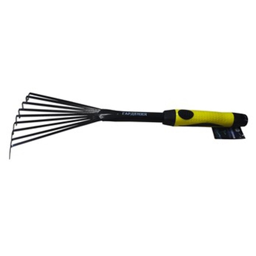 Грабли  9зуб веерные  2К ручка  ГАРДЕНИЯ