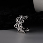 Серьга каффа плетеная