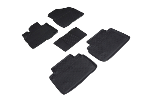 Резиновые коврики с высоким бортом для Hyundai Tucson IV (дл. база) 2021-н.в. Seintex.96356