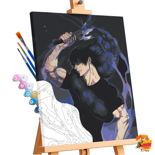 Картина по номерам Магическая битва Фушигуро Тодзи