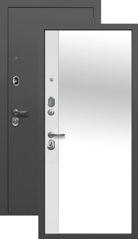 Двери входные Тайга 9см, Зеркало