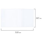 Обложки ПВХ для рабочих тетрадей и учебников, КОМПЛЕКТ 15 шт. + 1 в подарок, ПЛОТНЫЕ, 110 мкм, 267х510 мм, BRAUBERG, 274111