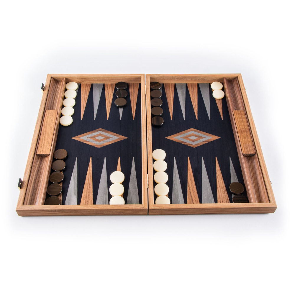 Нарды с боковыми стойками 48x30см Manopoulos Backgammon bkb1