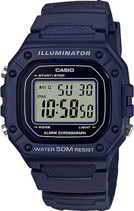 Японские наручные часы Casio Collection W-218H-2A с хронографом