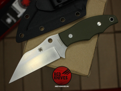 Нож Spyderco Ronin 2 - зеленая рукоять, клинок сатин RK/502