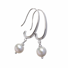 Серьги с белым жемчугом 8,5 мм