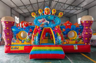 Коммерческий надувной батут "На морском дне" 7*6*5 м