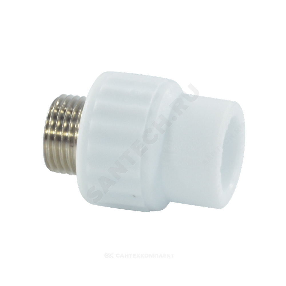 Муфта PP-R комбинированная белая Дн 25х1/2" НР VALFEX 10130125