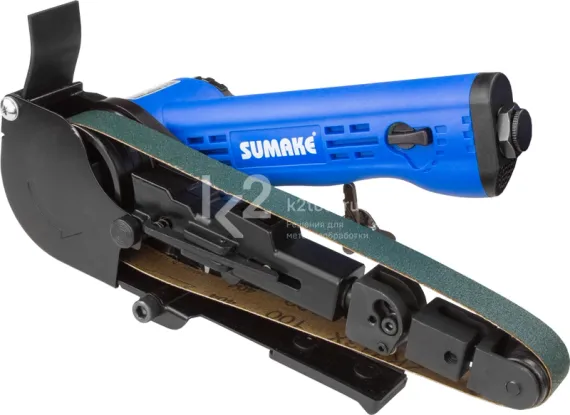 Пневматическая ленточная шлифовальная машина Sumake ST-BS111G с металлическим роликом