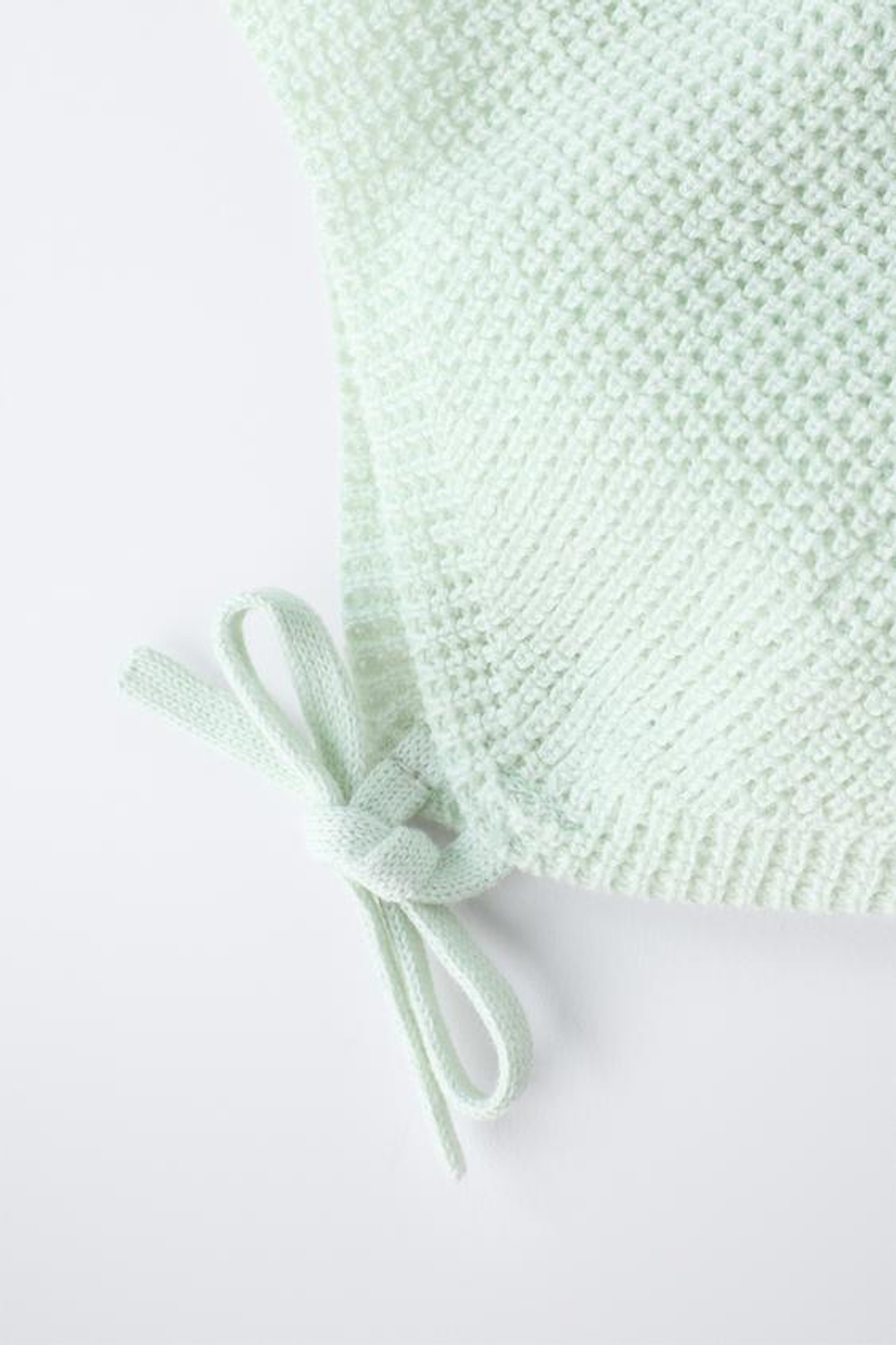 ZARA ЧЕПЧИК ЖЕМЧУЖНОЙ ВЯЗКИ, ВОДЯНИСТО-ГОЛУБОЙ