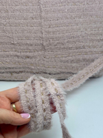 Тесьма отделочная твидовая пушистая (эффект травки) с люрексом ш 20мм 1 м