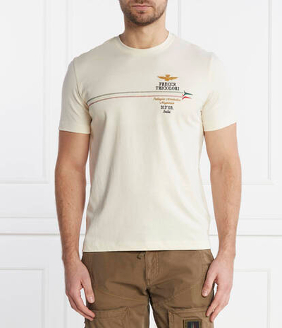 Футболка Aeronautica Militare - экрю(TS2078J592)