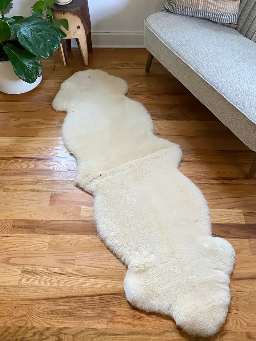 декоративная шкура из овчины