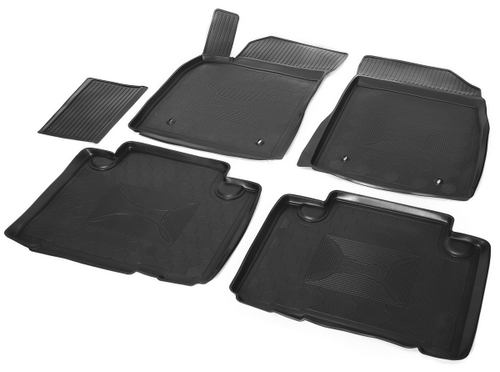 Коврики в салон автомобиля Rival для Geely Emgrand X7 2013-2018, полиуретан, 5 частей, 11902001