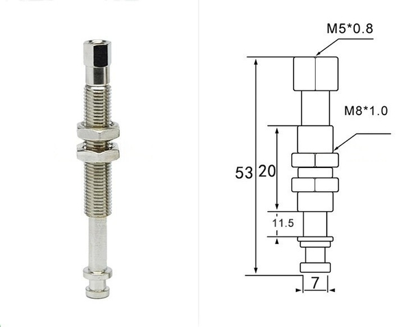 M8-l53 (flat head) can rotate metal tools