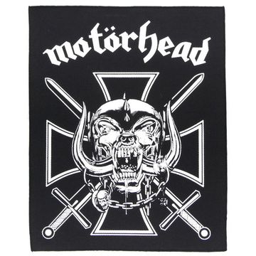 Нашивка спиновая Motorhead на кресте (282)