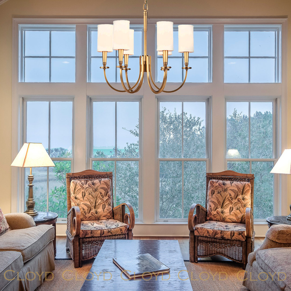 Люстра Cloyd LONSDALE C12 / Ø93 см - латунь (арт.10044)