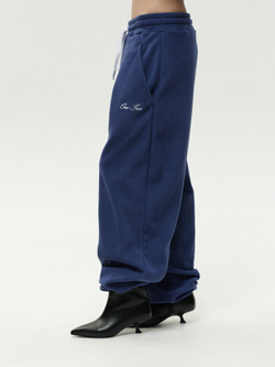 Drawstring Sweatpants Navy Smoke