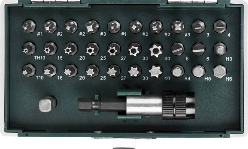 Набор бит ″X-Drive″, кованых, торсионных, KRAFTOOL, Cr-Mo, система насечек ″NSS″, 32 предм, в боксе