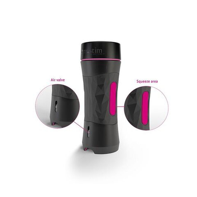 Мастурбатор-вагина в тубе Oh Push me (Цвет: черный)